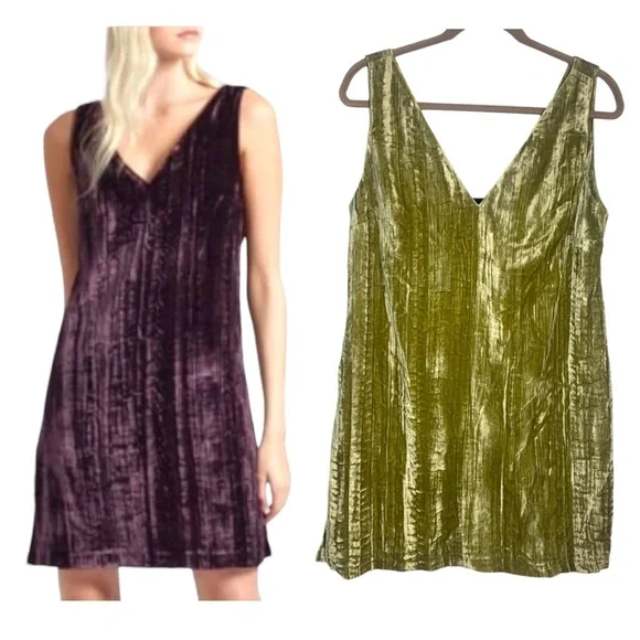 french connection green velvet dress Velvet Off-the-Shoulder long Prom Dress main image 1